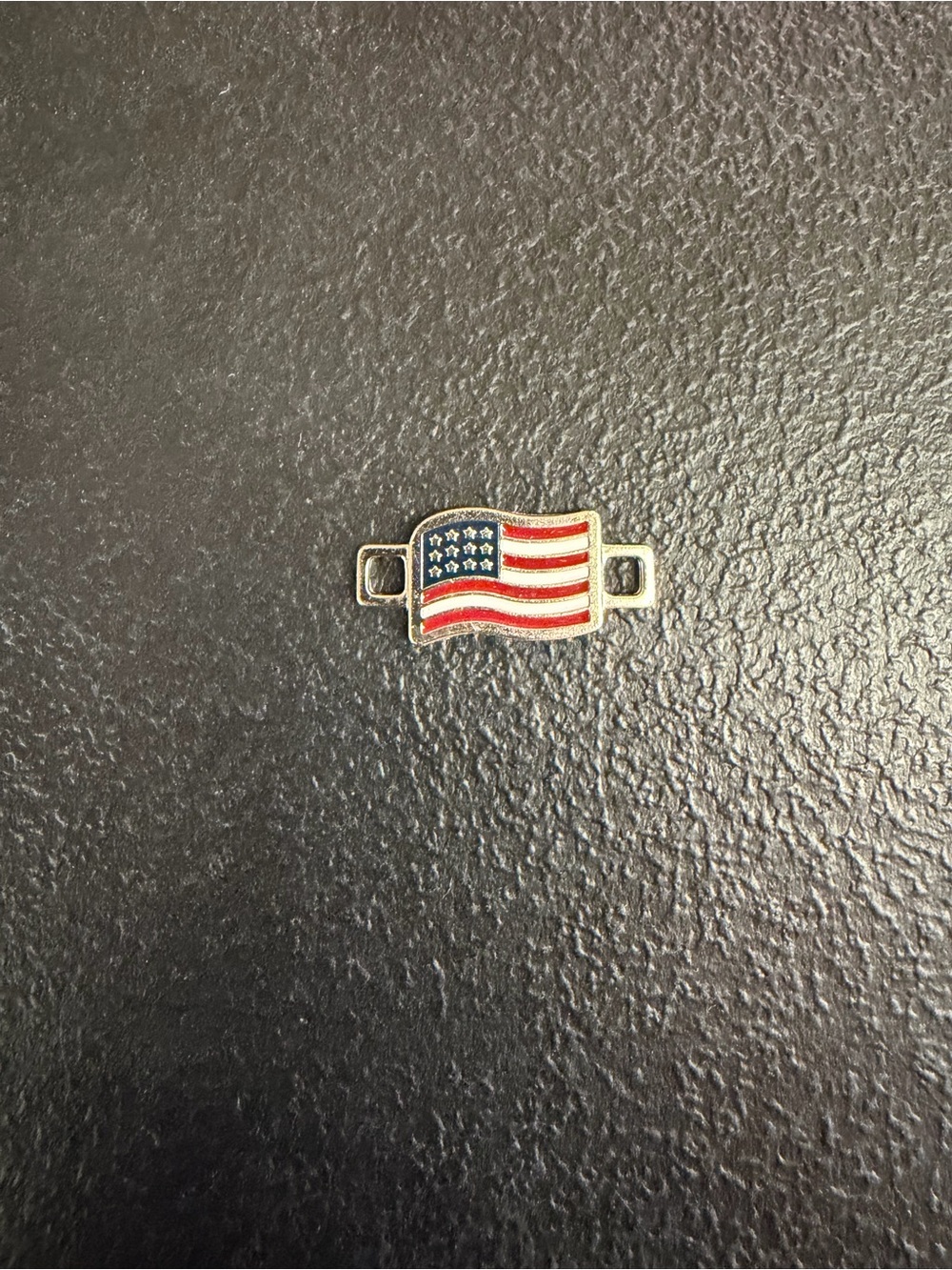 American Flag Boot Lace Keeper Charm